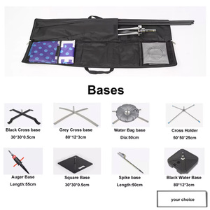 Bandiera a Piuma Resistente con Supporto a Picchetto per Esposizione, Banner Volante per Campagne Pubblicitarie, Bandiere Promozionali Personalizzate a Forma di Lama Antivento - Product Image 5