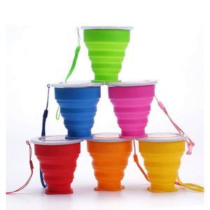 Portable Collapsible Silicone Travel Water Bottle Custom <b>Reusable</b> Foldable Drinking <b>Cup</b> Camping Office Tea Tea <b>Cups</b> Saucers - Product Image 1