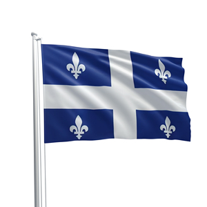 Bandera de Canadá al por Mayor, 3x5 Pies, Banderas de la Provincia de <span class=keywords><strong>Quebec</strong></span>, Canadá - Product Image 1