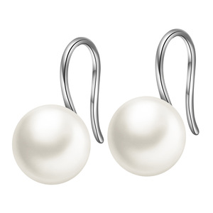 White And <b>Black</b> Imitation Pearl <b>Stud</b> <b>Earrings</b> 10mm Stainless Steel Women's Jewelry Fashion Dangle <b>Earrings</b> - Product Image 5
