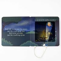 Livre cartonné à couverture rigide avec lampe torche intégrée, personnalisation d'impression de livres cartonnés