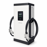 Station de recharge rapide DC à double borne 60kW 80kW 120kW CCS2 OCPP 1.6 pour véhicules électriques commerciaux IP55