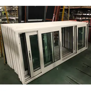 佛山制造商钢化透明玻璃铝推拉窗设计