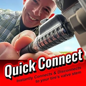 Quick Connect Tire Chuck Yellow Gold Fast <b>Inflate</b> For Compact <b>Car</b> Motorcycle - Product Image 4