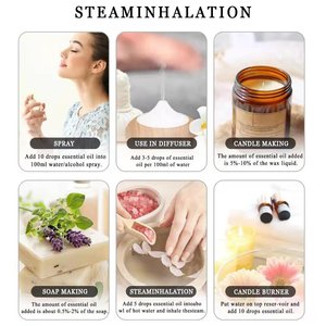 Venta caliente Aceite de masaje orgánico de alta calidad 10ml Volumen Limón Té Árbol Rosa Lavanda Ingredientes Hecho Semilla cruda para uso diario - Product Image 6