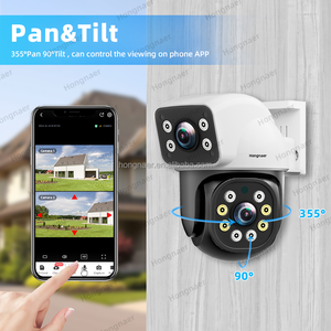 Caméra IP PTZ sans fil intelligente Hongnaer 4MP 2K à double objectif 360°, surveillance domestique, moniteur WiFi, CCTV, sécurité, réseau, caméra extérieure - Product Image 3