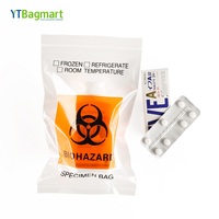 YT Bagmart Biologische Beutel für Laboranwendungen Hochwertige LDPE Einwegbeutel in Rot und Gelb