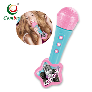 Microphone de musique en plastique pour enfants, jouet avec lumière, mignon, pour filles - Product Image 1