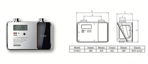 Viewshine เครื่องวัดก๊าซอัลตราโซนิคเชิงพาณิชย์สำหรับ U-GC1แอลจี G6-G10สเตนเลสการสื่อสาร4G /nb-IOT - Product Image 2