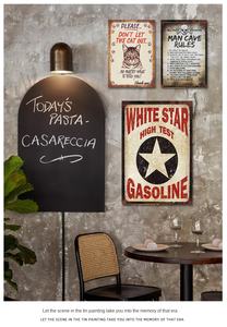 Plaque murale décorative en métal, style rétro, avec logo en étain, motif skateboard et outils de bar, design unique et tendance, pour décoration intérieure - Product Image 6