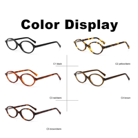 Grande Tendance Rétro Monture Optique Rondes Petites Anti-Lumière Bleue en Acétate pour Hommes et Femmes Tendance