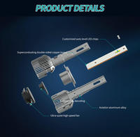 Éclairage de voiture à led personnalisé en gros h1 h3 h4 h7 phares à led pour mitsubishi lancer peugeot 206 subaru impreza
