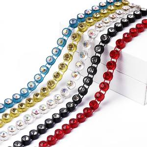 Argento Del Cuore Del Diamante Della Maglia Wrap Rotolo di Cristallo Strass Sparkle Nastro - Product Image 3