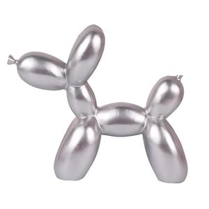 Creative Art Fashion Animal Style Sculpture Black White Dog Resin Balloon Dog Statue Hand-painted French Style Home <strong>Decoration</strong> - Product Image 2