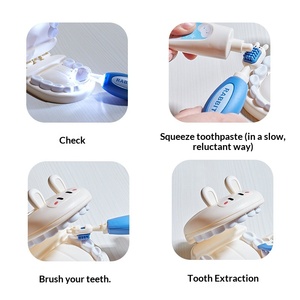 Juego de simulación de enfermera para niños, kit médico de plástico con diseño de conejita, inyección, estetoscopio, juguete interactivo para bebés - Product Image 4