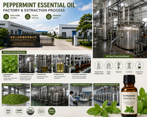 Olio Essenziale di Menta Piperita Naturale per Cura dei Capelli, Cura della Pelle, Aromaterapia, Cosmetica OEM ODM Etichetta Privata Fornitura all'Ingrosso - Product Image 3