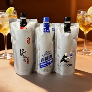 600ml 700ml 1L lá nhôm đứng lên túi với vòi thực phẩm túi nhỏ uống rượu rượu vang Cocktail vino bao bì nhựa doypack - Product Image 1