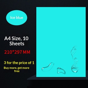 Papier d'impression d'étiquettes adhésives A4 coloré, papier synthétique vinyle imperméable, résistant à la déchirure, imprimé au laser, autocollant de qualité alimentaire - Product Image 4