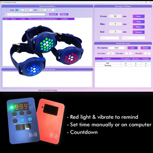 Pulseras Vibradoras LED de Silicona con Temporizador de Cuenta Regresiva, Diseño para Juegos en Interiores - Product Image 2