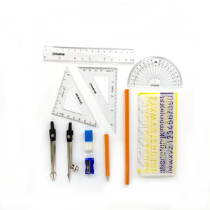 Juego de Matemáticas y Geometría de Metal de Alta Calidad, 13 Piezas, Caja de Geometría con Juego de Matemáticas Geométricas, Venta al Por Mayor - Product Image 4
