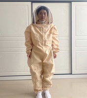 Nouvelle combinaison de protection légère pour apiculteur 2026, couleur abricot, en polyester-coton, sans gants, tailles XL XXL (1 pièce)