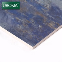 Vente chaude Carreaux de sol en porcelaine bleue émaillée portables de qualité professionnelle espagnole 600x600 Surface mate Bonne plancherité Carreaux de sol en céramique