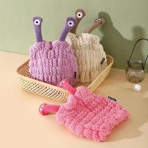 Serviette absorbante pour cheveux de bébé garçon/fille, séchage rapide, super absorbante, bonnet de douche, sac de lavage des cheveux pour enfants Zenidoo Coral - Product Image 2