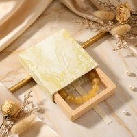 Boîte à bijoux coulissante de luxe en brocart de style chinois personnalisé, avec logo imprimé quadricolore, en carton imperméable et tissu de soie, petite taille