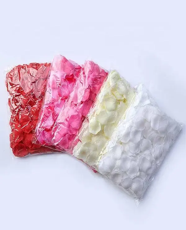 FCR1001 high quality artificial rose petals silk fabric flower petals