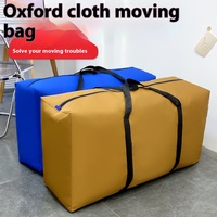 Sac à bagages de grande capacité en tissu Oxford unisexe, emballage renforcé de couleur pure, cosmétiques pour la rentrée scolaire et les vacances