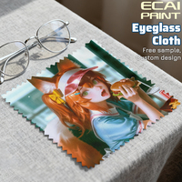 Paño de Limpieza Personalizado con Diseño de Manga, Impresión de Alta Definición, Paño de Microfibra para Limpiar Pantallas, Lavable, con Estuche