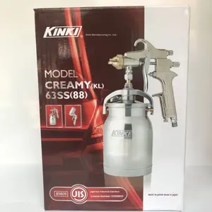 Vente en gros Jinli 88 <span class=keywords><strong>Pistolet</strong></span> pulvérisateur par le Japon Pot supérieur et inférieur à haute atomisation Calibre 1.5 et 1.8 Pulvérisation de peinture avec type d'alimentation par aspiration - Product Image 3