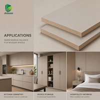 Panneau de cuisine de première qualité en fibre de bois moderne, surface en placage de bois, E0 écologique, 18 mm, imperméable et ignifuge