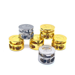 卸売りシルバー耐久性のあるカスタムサイズの衣服金属両面スナップ2つの穴トグルカルプコードロックストッパー - Product Image 4