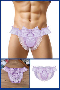 <span class=keywords><strong>Slip</strong></span> Trasparenti da <span class=keywords><strong>Uomo</strong></span>, Bikini in Raso, Perizoma, Intimo Sexy, Abbigliamento Divertente per Gay, Lingerie Intima - Product Image 2