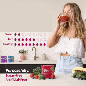 Aangepaste Private Label Multivitamine Elektrolyten Vitaminen & Mineralen Spijsvertering Probiotische Vaste Energie Elektrolyten Poeder Drinken - Product Image 3