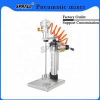 Mélangeur pneumatique de 1 gallon Mini agitateur d'air de laboratoire industriel Mélangeur à tambour Mélangeur 0-2000RPM