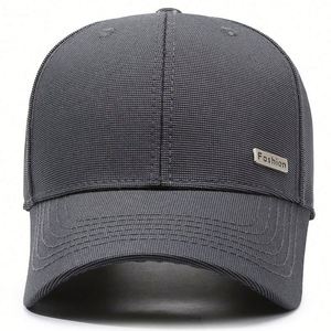 Mens Spring Autumn Sun protection Sports <b>Cap</b> Small Iron Label Simple Atmospheric Dome <b>Plain</b> Baseball <b>Cap</b> - Product Image 6