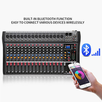 Console de mixage OEM de qualité supérieure à 16 canaux Table de mixage audio personnalisée professionnelle pour studio d'enregistrement de fête sur scène