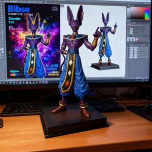 <span class=keywords><strong>Figurine</strong></span> en PVC de 50 cm de <span class=keywords><strong>Beerus</strong></span> Birusu, personnage de l'anime Dragon Ball Z, modèle de jouet, poupée, <span class=keywords><strong>figurine</strong></span>, ornement, décoration d'intérieur - Product Image 1
