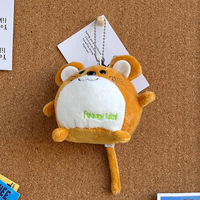 Peluche miniature de souris mignonne de 10 cm, porte-clés, jouet hamster, pendentif, poupée en tissu pour enfants, cadeau pour fête, événement, mariage