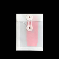 Porte-documents A4 en kraft avec fermeture par cordon, pochette transparente et enveloppes en papier personnalisées, modèle fabriqué en Chine, type cordon.