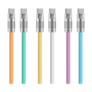 Mới Nhất Siêu Mềm USB 120W Cáp 2M Loại C USB-C Để USB-C Chất Lỏng Silicone Dữ Liệu Sạc Cho Máy Tính Xách Tay Máy Tính Bảng Điện Thoại Nhanh Chóng Sạc - Product Image 6