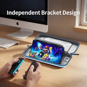 Estuche de Almacenamiento Serie Space Cat para Nintendo <span class=keywords><strong>Switch</strong></span> 2, Bolsa Protectora Rígida de EVA a Prueba de Golpes con 12 Ranuras para Tarjetas de Juego - Product Image 5