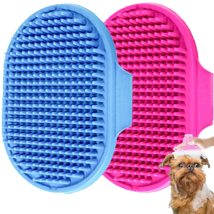 Silicone <strong>Pet</strong> Hair Remover Glove Massage Bath Brush <strong>for</strong> Cats &amp; Dogs-Eco-Friendly Deshedding Grooming <strong>Tool</strong> - Product Image 1