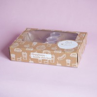 Boîte pliante en papier colorée pour vente en gros, idéale pour les fêtes, le thé de l'après-midi, les gâteaux aux fruits, les plateaux de traiteur et l'emballage alimentaire