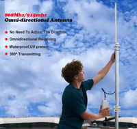 Antenne à hélium 3/4.5/5/5.8/6/8/10/12 Dbi Antenne en fibre de verre Lora 868 Mhz 915 Mhz pour point d'accès à l'hélium