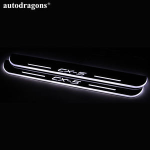 Autodragons Plaque <span class=keywords><strong>de</strong></span> seuil <span class=keywords><strong>de</strong></span> <span class=keywords><strong>porte</strong></span> <span class=keywords><strong>de</strong></span> voiture sans fil à LED avec détection RGB blanc rouge bleu - Product Image 5