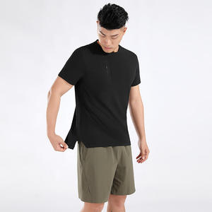 เสื้อยืดกีฬาฤดูร้อนผู้ชาย ระบายอากาศได้ดี ผลิตจากโพลีเอสเตอร์ 100% ผ้าถัก แขนสั้น ลำลอง พิมพ์ลาย สำหรับวิ่งออกกำลังกายกลางแจ้ง - Product Image 2