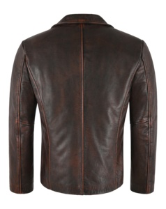 Paneles de Cuero Personalizados para Chaqueta de Hombre, 100% Cuero Genuino Negro con Acabado Bronceado, Grosor y Colores Personalizables, Marca Privada, Suministro OEM - Product Image 4